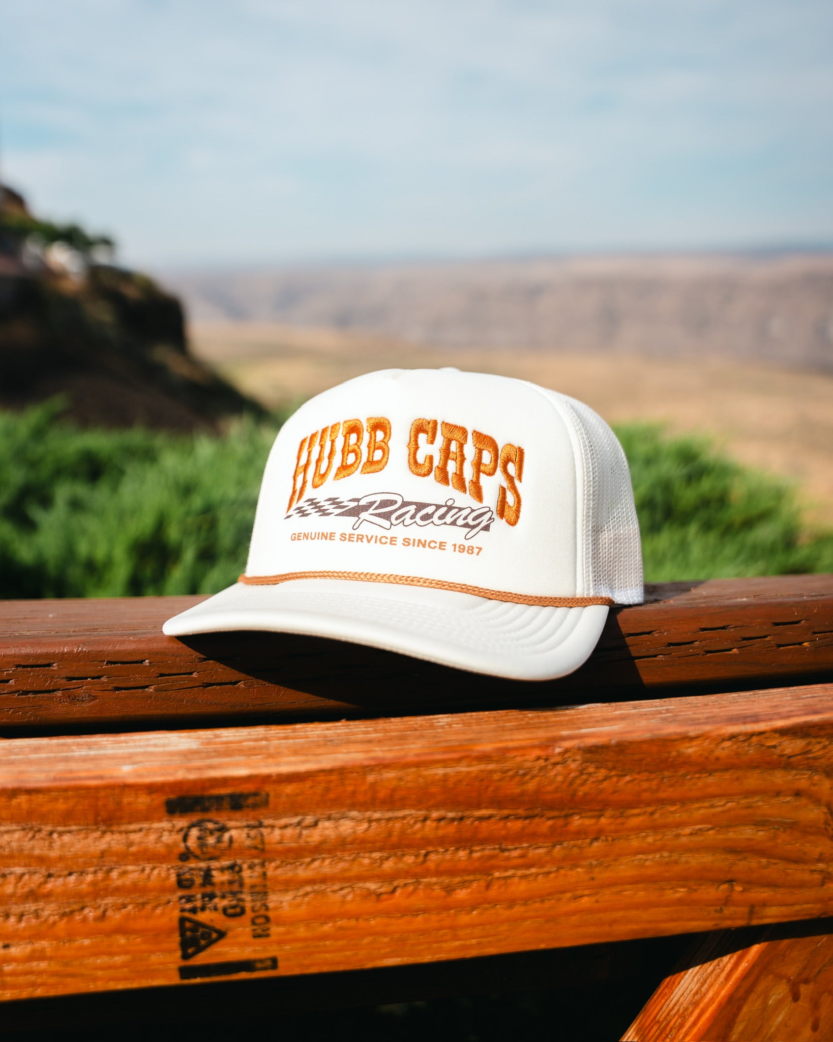 Racing Cream Foam Snapback
