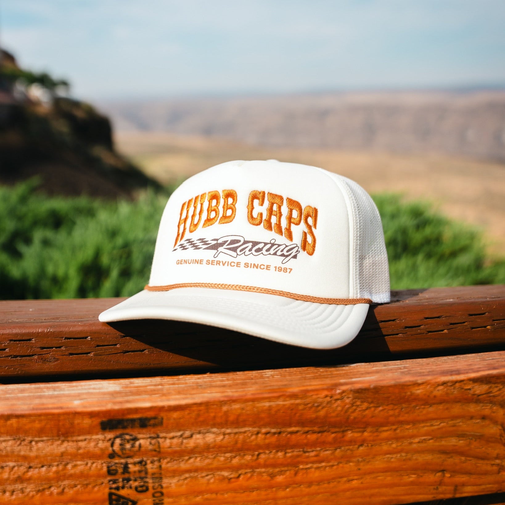 Racing Cream Foam Snapback