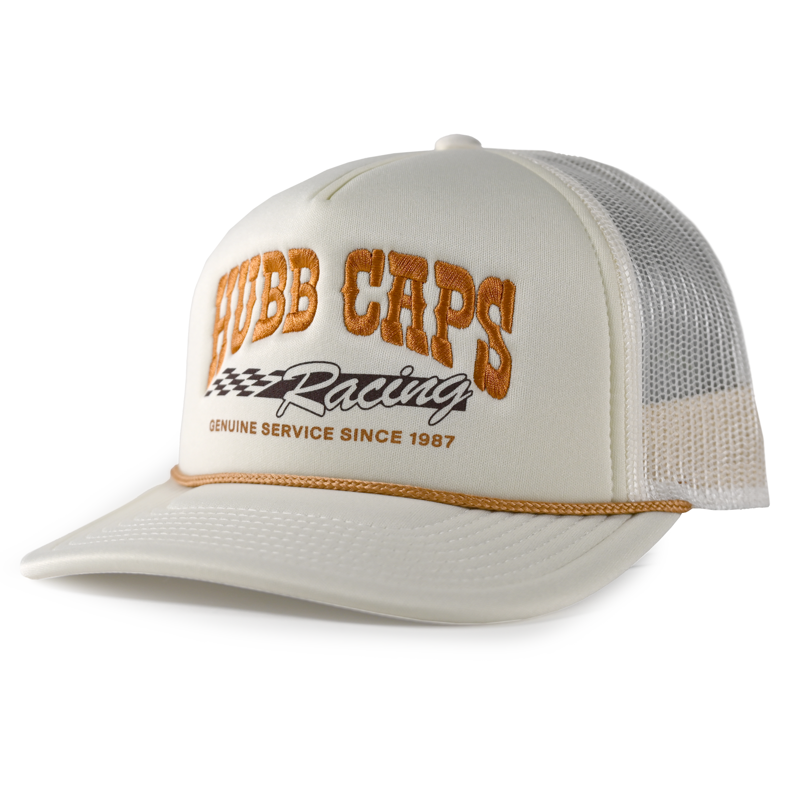 Racing Cream Foam Snapback