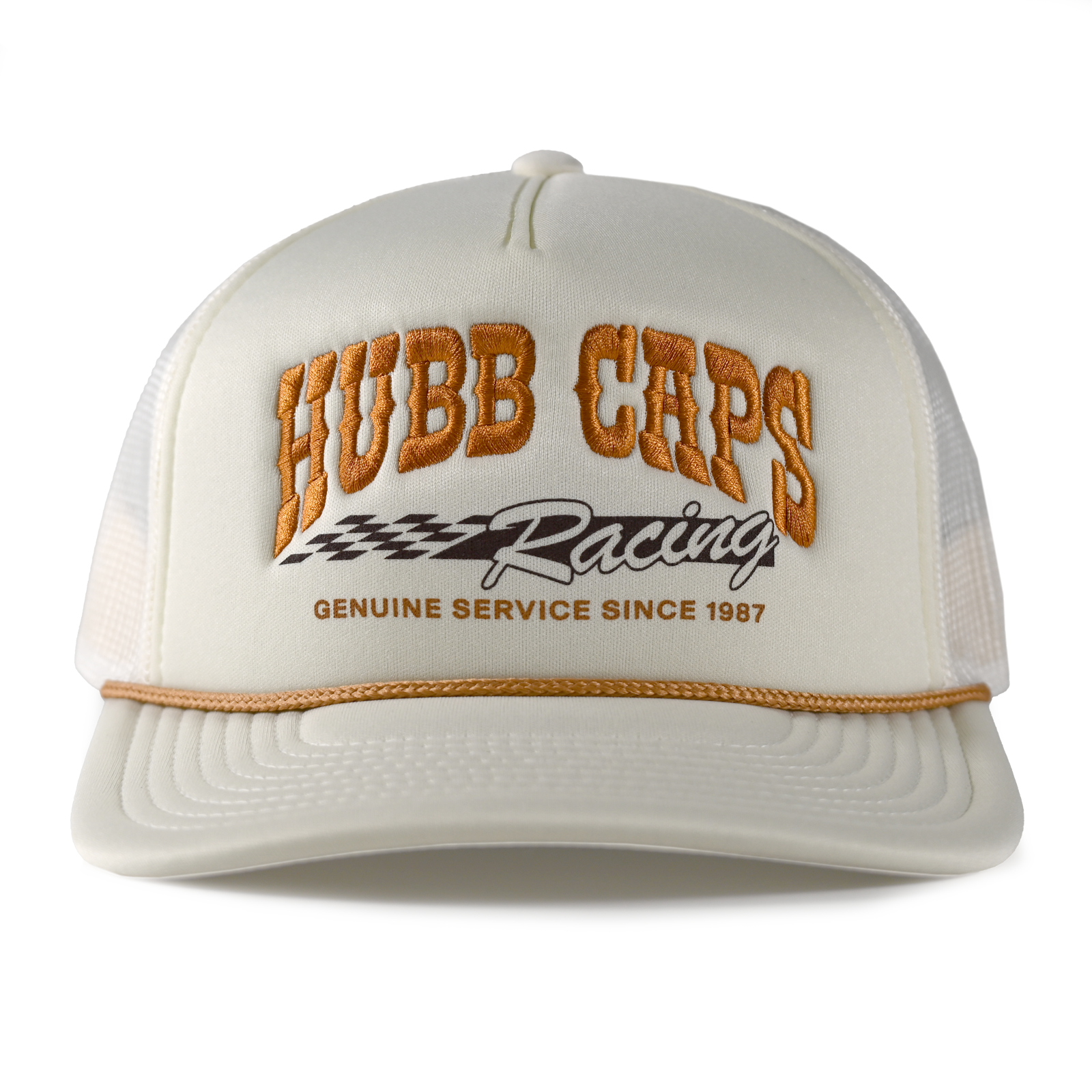Racing Cream Foam Snapback